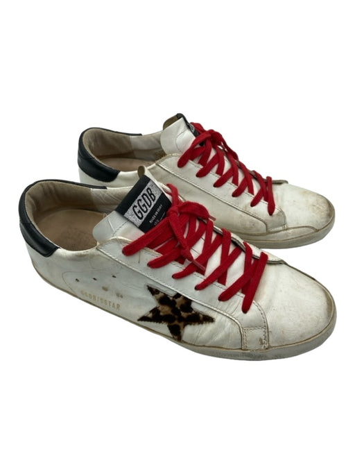 Golden Goose Shoe Size 41 White, Red, Black Leather star Low Top Sneakers White, Red, Black / 41