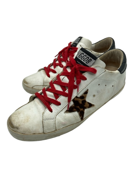 Golden Goose Shoe Size 41 White, Red, Black Leather star Low Top Sneakers White, Red, Black / 41