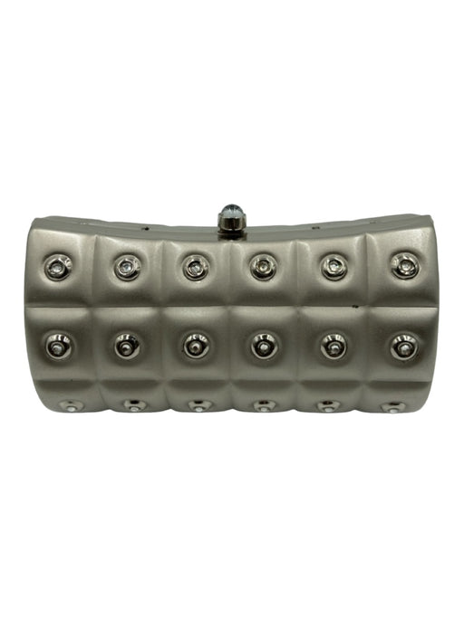 Daniella Bags Silver Metal Hinge Stud Detail Crossbody Chain Bag Silver / XS