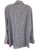 Salvatore Ferragamo Size XL Blue & White Cotton Striped Men's Long Sleeve Shirt Blue & White / XL