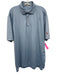 Peter Millar Size L Blue & Light Blue Polyester All Over Print Polo Short Sleeve Blue & Light Blue / L