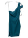 Likely Size 0 Dark Teal Polyester One Strap Solid Mini Bodycon Dress Dark Teal / 0