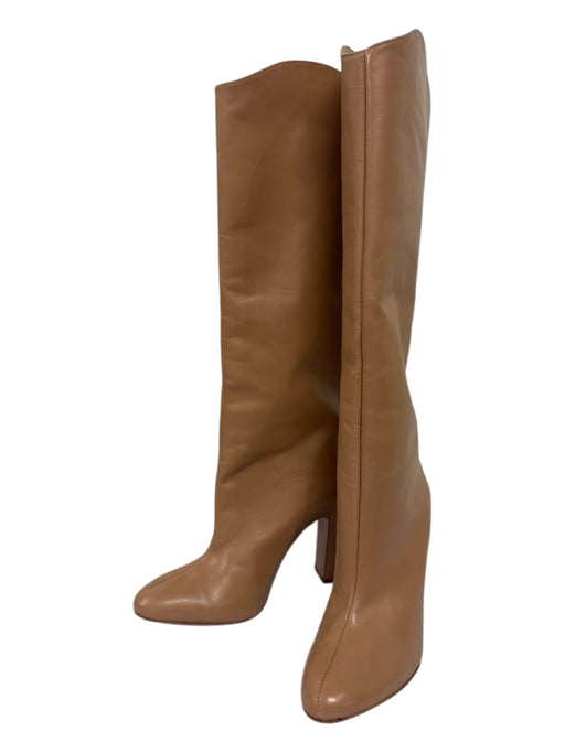 Schutz Shoe Size 6 Khaki Beige leather sole Solid Block heel Boots Khaki Beige / 6