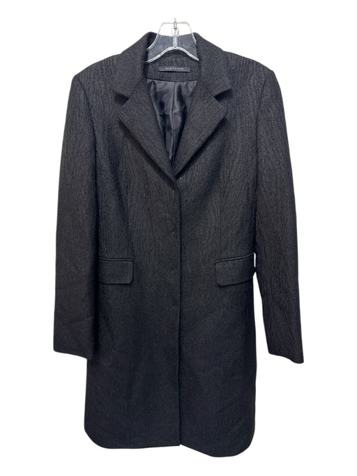 Elie Tahari Size XS Black Wool Blend Textured 3 Button Blazer Coat Black / XS