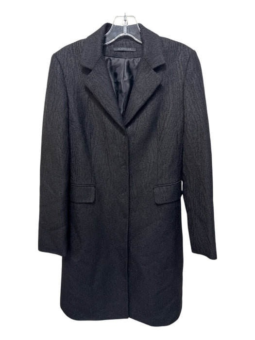 Elie Tahari Size XS Black Wool Blend Textured 3 Button Blazer Coat Black / XS