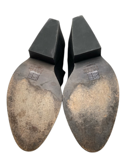 Eileen Fisher Shoe Size 8.5 Black Leather Upper Snap Button Closure Booties Black / 8.5