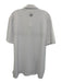 Peter Millar NWT Size L White Synthetic Striped Polo Athleisure Short Sleeve White / L