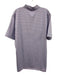 Peter Millar Size L Pink, Blue & White Polyethylene Striped Polo Short Sleeve Pink, Blue & White / L