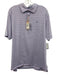 Peter Millar Size L Pink, Blue & White Polyethylene Striped Polo Short Sleeve Pink, Blue & White / L