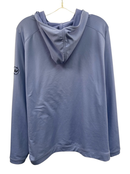 Peter Millar Size XL Blue Polyester Solid Hoodie Men's Jacket Blue / XL
