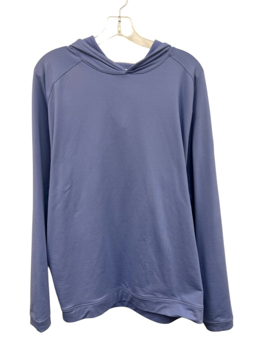 Peter Millar Size XL Blue Polyester Solid Hoodie Men's Jacket Blue / XL