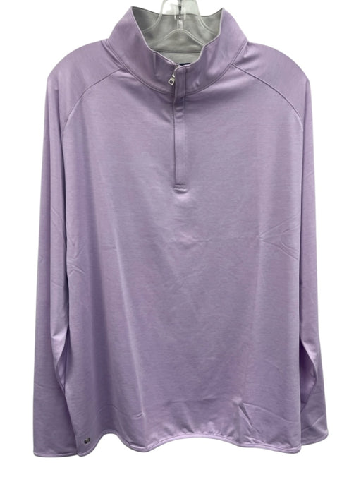 Peter Millar NWT Size XL Light Pink Polyester Heathered Men's Long Sleeve Shirt Light Pink / XL