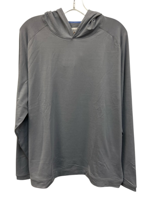 Peter Millar NWT Size XL Gray Synthetic Solid Athletic Hoodie Long Sleeve Shirt Gray / XL