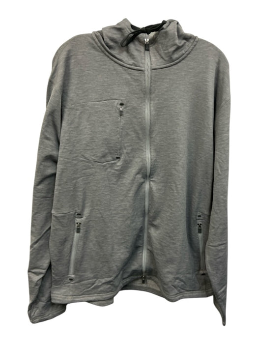 Peter Millar NWT Size XL Gray Synthetic Solid Athletic Hoodie Men's Jacket Gray / XL