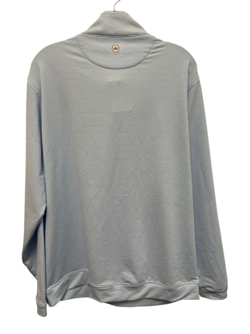 Peter Millar NWT Size XL Blue & White Synthetic Striped Men's Long Sleeve Shirt Blue & White / XL