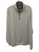 Peter Millar NWT Size XL White Synthetic Solid Quarter Zip Long Sleeve Shirt White / XL