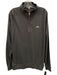 Peter Millar Size L Gray Cotton Blend Solid Quarter Zip Men's Long Sleeve Shirt Gray / L