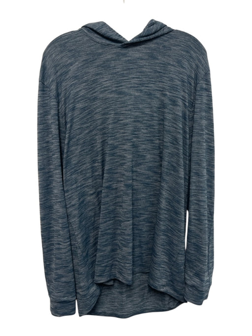 Lululemon Size Est XL Blue Synthetic Heathered Hoodie Men's Long Sleeve Shirt Blue / Est XL