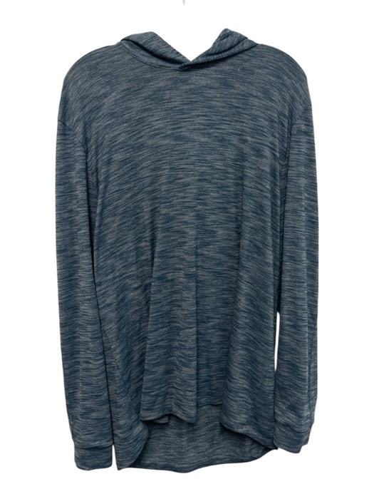 Lululemon Size Est XL Blue Synthetic Heathered Hoodie Men's Long Sleeve Shirt Blue / Est XL