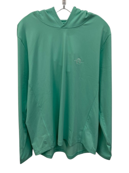 Holderness & Bourne NWT Size L Green Synthetic Solid Athletic Hoodie Jacket Green / L