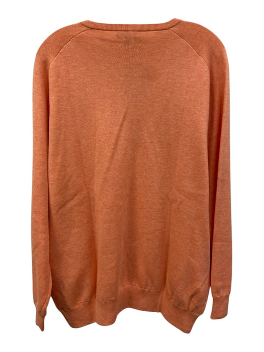 Peter Millar NWT Size XL Orange Cotton Blend Solid Knit Crew Men's Sweater Orange / XL