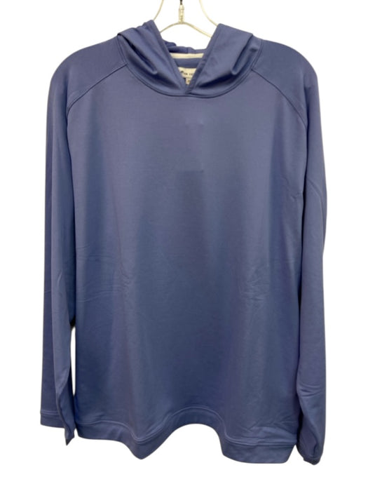 Peter Millar NWT Size XL Blue Synthetic Solid Hoodie Men's Long Sleeve Shirt Blue / XL