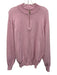 Peter Millar Size L Pink Wool Blend Solid Quarter Zip Men's Sweater Pink / L
