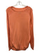 Peter Millar Size XL Orange Cotton Blend Solid Knit Crew Men's Sweater Orange / XL