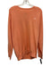 Peter Millar Size XL Orange Cotton Blend Solid Knit Crew Men's Sweater Orange / XL