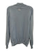 Peter Millar Size L Blue Cotton Blend Solid Quarter Zip Knit Men's Sweater Blue / L