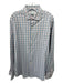 Peter Millar Size L Pink & Gray Synthetic Plaid Button up Long Sleeve Shirt Pink & Gray / L
