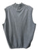 Peter Millar Size L Gray Cotton Solid Quarter Zip Men's Sweater Gray / L