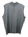 Peter Millar Size L Gray Cotton Solid Quarter Zip Men's Sweater Gray / L