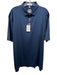 Peter Millar NWT Size XL Navy Synthetic Solid Athletic Polo Men's Short Sleeve Navy / XL