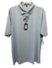 Peter Millar NWT Size XL Light Blue & Pink Print Synthetic Abstract Short Sleeve Light Blue & Pink Print / XL