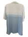 Peter Millar NWT Size XL White & Blue Synthetic Striped Polo Men's Short Sleeve White & Blue / XL
