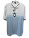 Peter Millar NWT Size XL White & Blue Synthetic Striped Polo Men's Short Sleeve White & Blue / XL