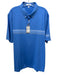 Peter Millar NWT Size XL Blue & White Synthetic Striped Color Block Short Sleeve Blue & White / XL