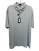Peter Millar NWT Size XL Blue & Green Synthetic Striped Polo Men's Short Sleeve Blue & Green / XL
