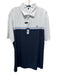Peter Millar NWT Size XL Navy & White Synthetic Striped Polo Men's Short Sleeve Navy & White / XL