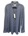 Mizzen + Main NWT Size XL Blue & White Synthetic Micro Men's Long Sleeve Shirt Blue & White / XL