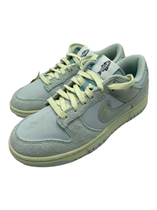 Nike Shoe Size 9 Pale Blue & Light Green Suede & Canvas Laces Low Top Sneakers Pale Blue & Light Green / 9