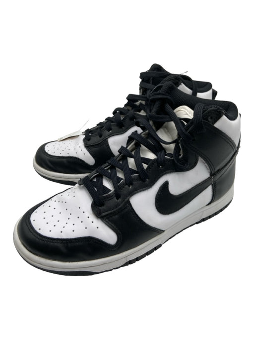 Nike Shoe Size 8.5 White & Black Leather High Top Sneakers White & Black / 8.5