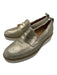 Ugg Shoe Size 9.5 Gold & White Suede Slip On Fur Lined Shimmer Platform Loafers Gold & White / 9.5