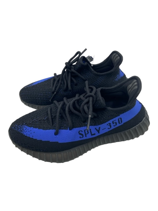 YEEZY Shoe Size 6.5 Black & Blue Synthetic Sock Knit Laces Slip On Sneakers Black & Blue / 6.5