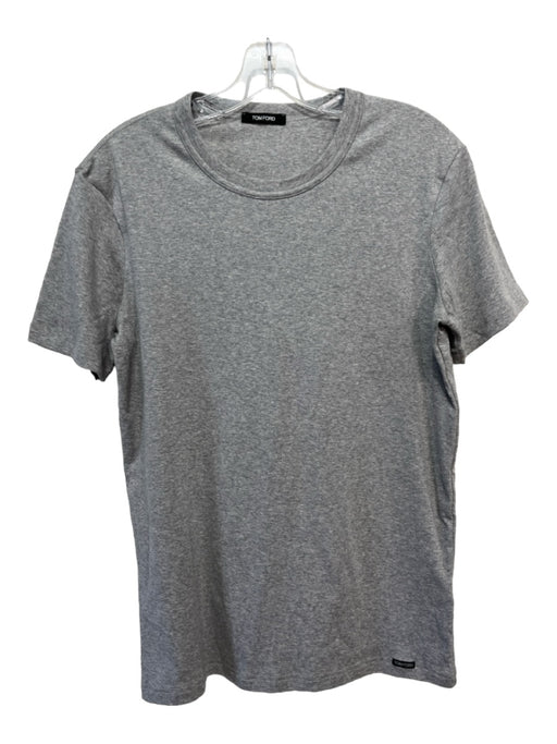 Tom Ford Size M Grey Cotton Heathered T shirt Men's Shirt M
