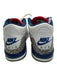 Nike Shoe Size 7Y White Navy Gray Leather High Top lace up Crackled Sneakers White Navy Gray / 7Y