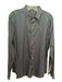 Theory Size XL Navy Cotton Blend Solid Button Down Front Men's Long Sleeve Shirt XL