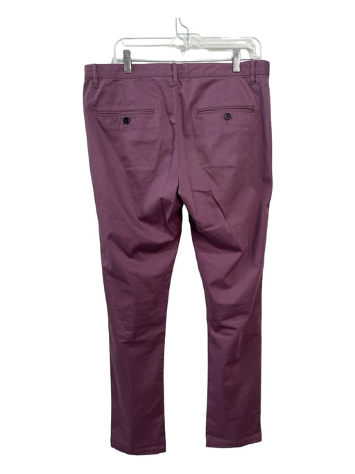 Theory Size 34 Plum Cotton Solid Zip Fly Men's Pants 34