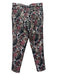 Maeve Size 4 Black & Multi Polyester Jacquard Floral Slim Fit Hook & Zip Pants Black & Multi / 4